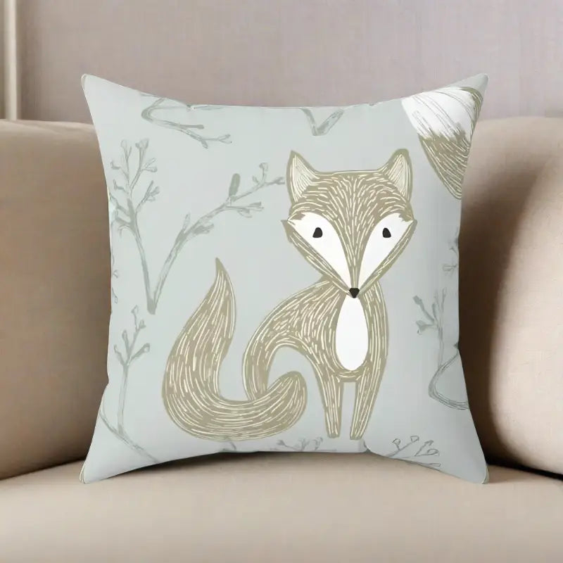 Elevate your Space with Fox Spun Polyester Throw Pillows - Home Decor