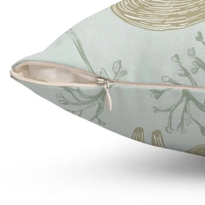 Fox Throw Pillow - Luxe Spun Polyester Square - Dipaliz - Pillows