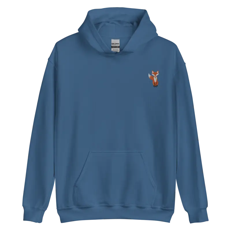 Foxy Embroidered Unisex Hoodie: 2024 Fashion Trend! - Indigo Blue / s Hoodie