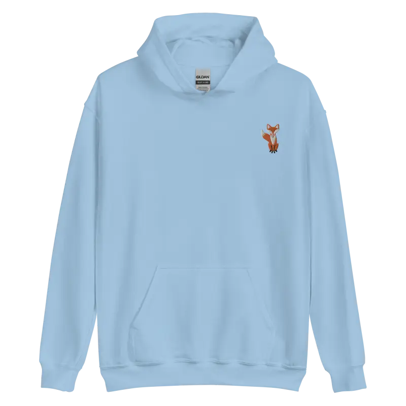 Foxy Embroidered Unisex Hoodie: 2024 Fashion Trend! - Light Blue / s Hoodie