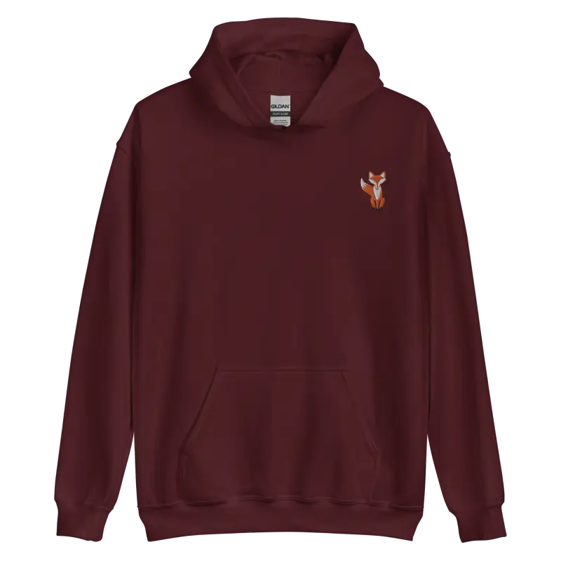 Foxy Embroidered Unisex Hoodie: 2024 Fashion Trend! - Maroon / s Hoodie