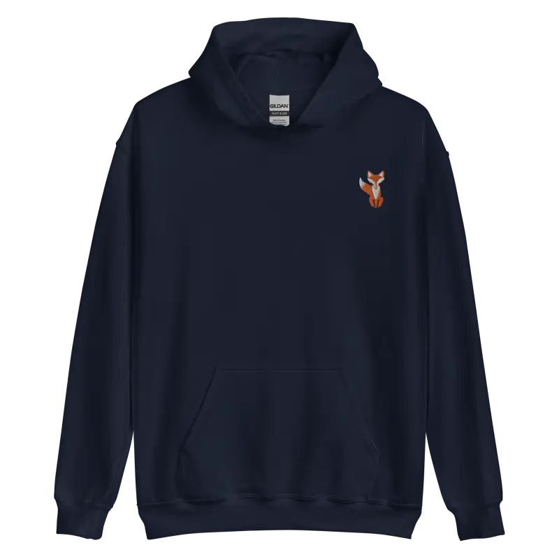 Foxy Embroidered Unisex Hoodie: 2024 Fashion Trend! - Navy / s Hoodie