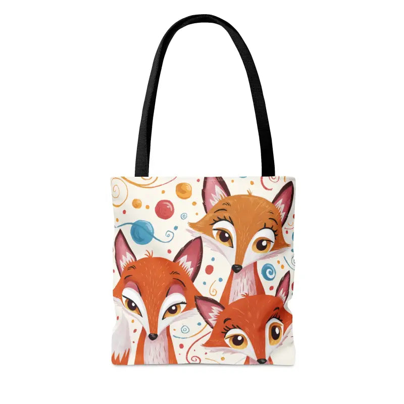 Turn Heads with the Foxy Three Red Foxes Tote Bag! - Bags