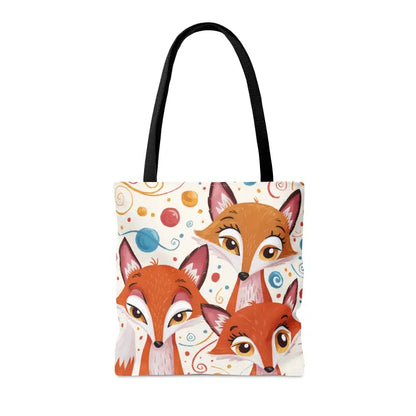 Turn Heads with the Foxy Three Red Foxes Tote Bag! - Bags