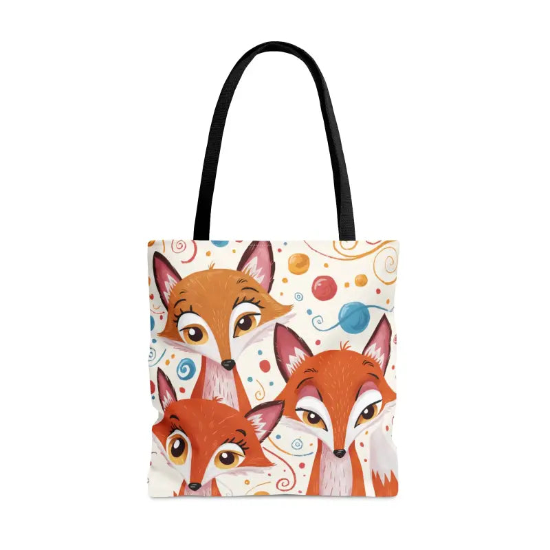 Turn Heads with the Foxy Three Red Foxes Tote Bag! - Bags