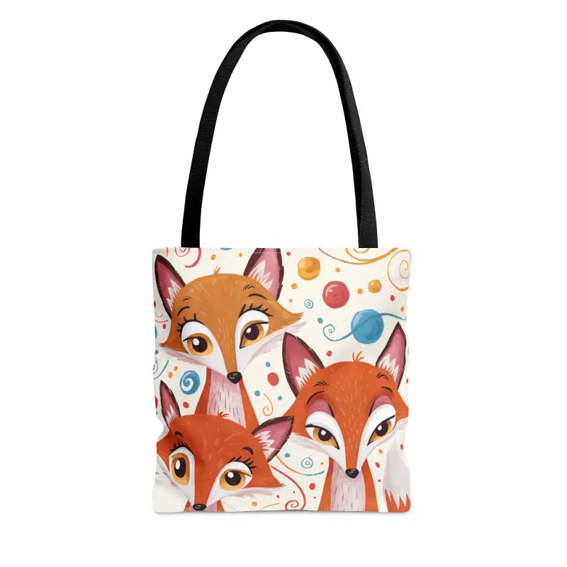 Turn Heads with the Foxy Three Red Foxes Tote Bag! - Bags