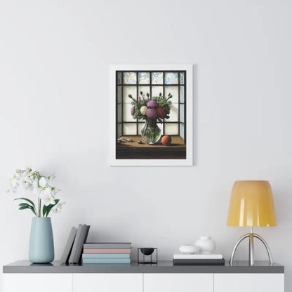 Floral Elegance Framed Vertical Poster: Transform your Space - Poster