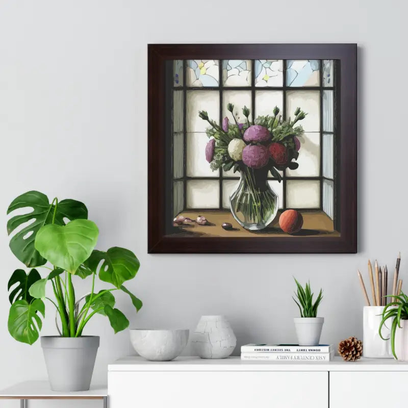 Floral Elegance Framed Vertical Poster: Transform your Space - Poster