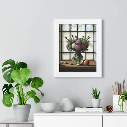 Floral Elegance Framed Vertical Poster: Transform your Space - Poster