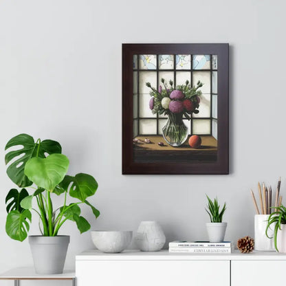 Floral Elegance Framed Vertical Poster: Transform your Space - Poster