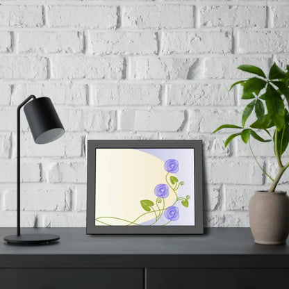 Transform your Space with Framed Paper Purple Flower Posters! - Poster