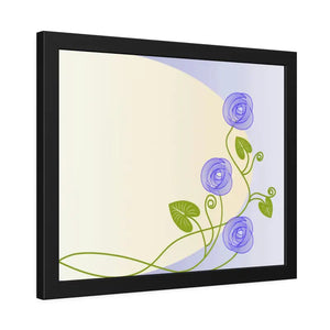 Framed Paper Posters Purple Flowers Vine Wall Art - Dipaliz - Prints & Visual Artwork