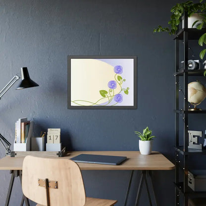 Transform your Space with Framed Paper Purple Flower Posters! - Poster