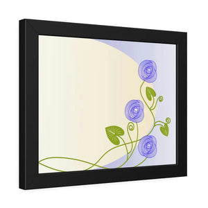 Framed Paper Posters Purple Flowers Vine Wall Art - Dipaliz - Prints & Visual Artwork