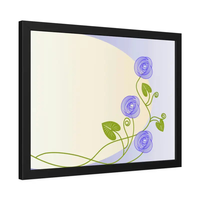 Transform your Space with Framed Paper Purple Flower Posters! - Poster