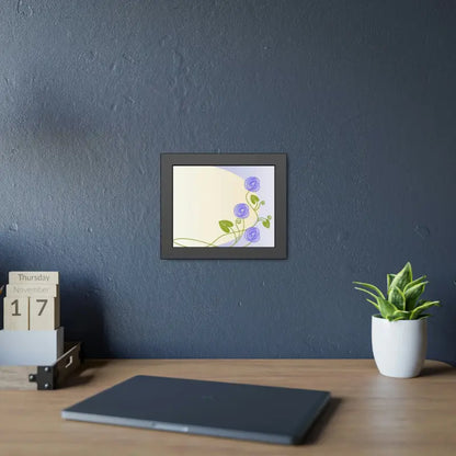 Transform your Space with Framed Paper Purple Flower Posters! - Poster