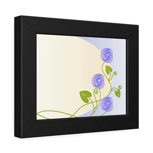 Framed Paper Posters Purple Flowers Vine Wall Art - Dipaliz - Prints & Visual Artwork