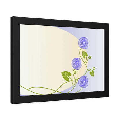 Transform your Space with Framed Paper Purple Flower Posters! - Poster