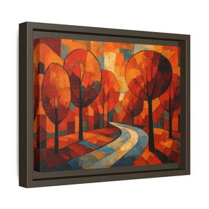 Framed Canvas Art - Abstract Tree Artwork Autumn Glow - Dipaliz - Prints