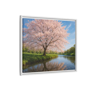 Serene Cherry Blossom Art Print - Spring Oasis Canvas - Dipaliz - Prints