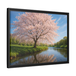 Serene Cherry Blossom Art Print - Spring Oasis Canvas - Dipaliz - Prints