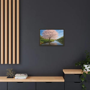 Serene Cherry Blossom Art Print - Spring Oasis Canvas - Dipaliz - Prints