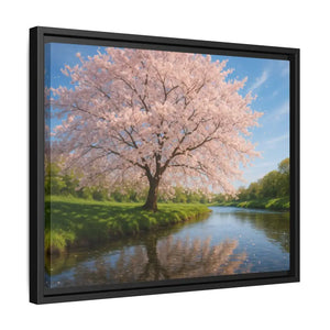 Serene Cherry Blossom Art Print - Spring Oasis Canvas - Dipaliz - Prints