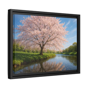 Serene Cherry Blossom Art Print - Spring Oasis Canvas - Dipaliz - Prints