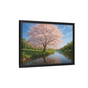 Serene Cherry Blossom Art Print - Spring Oasis Canvas - Dipaliz - Prints