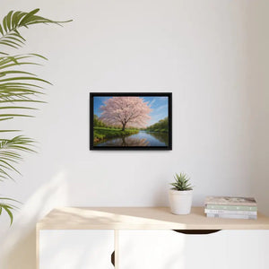 Serene Cherry Blossom Art Print - Spring Oasis Canvas - Dipaliz - Prints