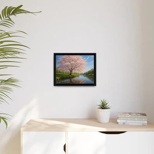 Serene Cherry Blossom Art Print - Spring Oasis Canvas - Dipaliz - Prints