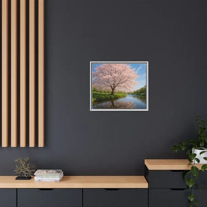 Serene Cherry Blossom Art Print - Spring Oasis Canvas - Dipaliz - Prints
