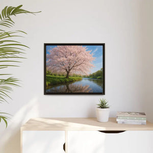 Serene Cherry Blossom Art Print - Spring Oasis Canvas - Dipaliz - Prints