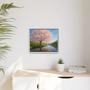 Serene Cherry Blossom Art Print - Spring Oasis Canvas - Dipaliz - Prints