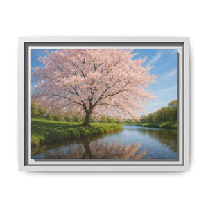 Serene Cherry Blossom Art Print - Spring Oasis Canvas - Dipaliz - 12’’ x 9’’ (horizontal) / White / 1.25’’ - Prints