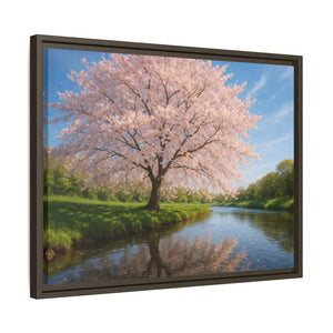 Serene Cherry Blossom Art Print - Spring Oasis Canvas - Dipaliz - Prints