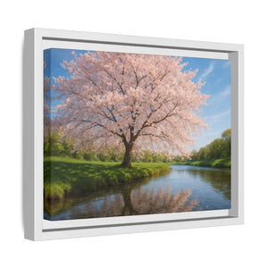 Serene Cherry Blossom Art Print - Spring Oasis Canvas - Dipaliz - Prints