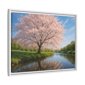 Serene Cherry Blossom Art Print - Spring Oasis Canvas - Dipaliz - Prints