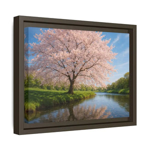 Serene Cherry Blossom Art Print - Spring Oasis Canvas - Dipaliz - Prints