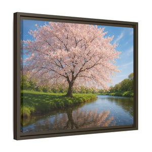 Serene Cherry Blossom Art Print - Spring Oasis Canvas - Dipaliz - Prints