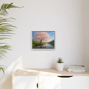 Serene Cherry Blossom Art Print - Spring Oasis Canvas - Dipaliz - Prints