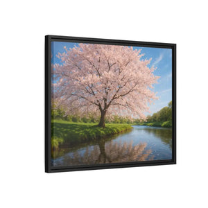Serene Cherry Blossom Art Print - Spring Oasis Canvas - Dipaliz - Prints