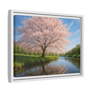Serene Cherry Blossom Art Print - Spring Oasis Canvas - Dipaliz - Prints