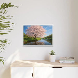 Serene Cherry Blossom Art Print - Spring Oasis Canvas - Dipaliz - Prints