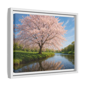 Serene Cherry Blossom Art Print - Spring Oasis Canvas - Dipaliz - Prints