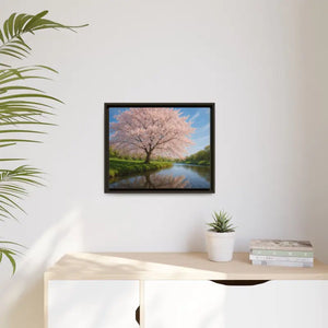 Serene Cherry Blossom Art Print - Spring Oasis Canvas - Dipaliz - Prints