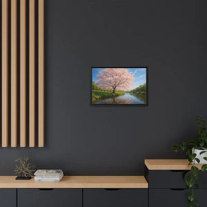 Serene Cherry Blossom Art Print - Spring Oasis Canvas - Dipaliz - Prints