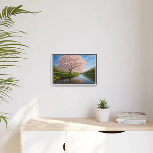 Serene Cherry Blossom Art Print - Spring Oasis Canvas - Dipaliz - Prints