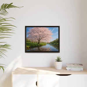 Serene Cherry Blossom Art Print - Spring Oasis Canvas - Dipaliz - Prints