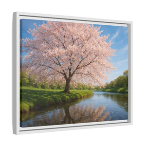 Serene Cherry Blossom Art Print - Spring Oasis Canvas - Dipaliz - Prints